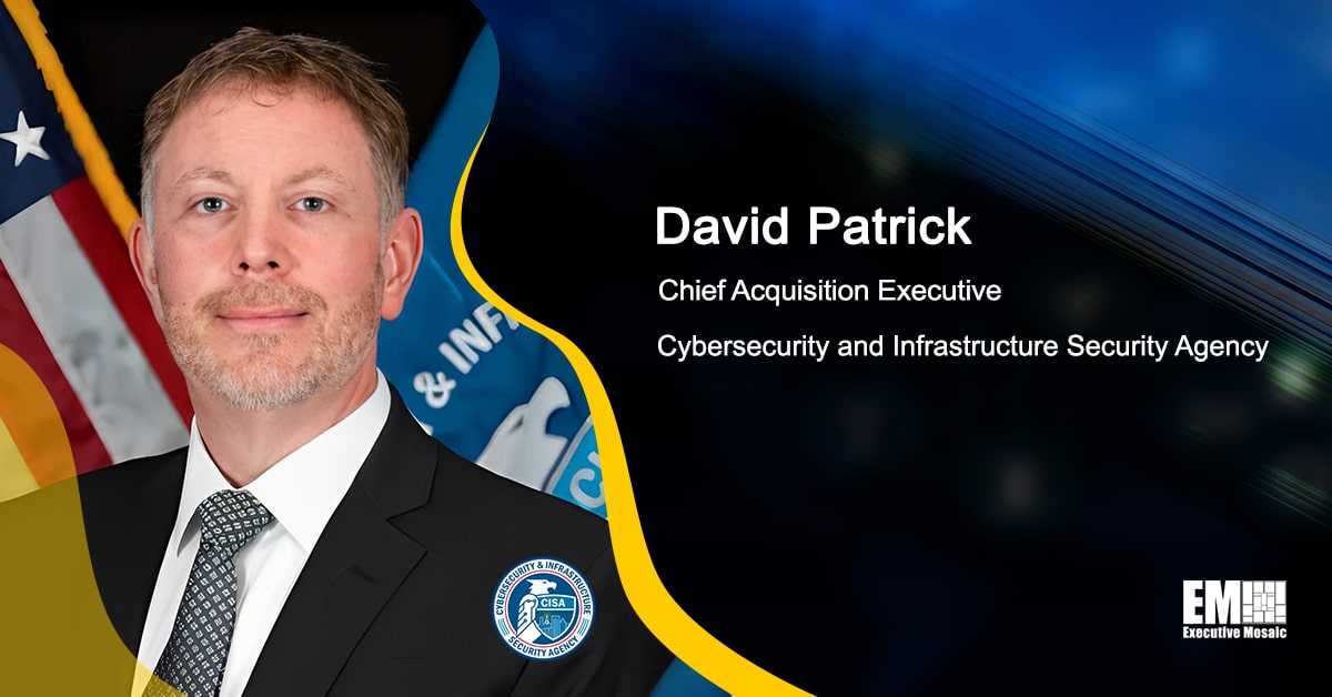 CISA Undertaking Unification Effort to Promote ‘Sustainable Cybersecurity,’ Says David Patrick