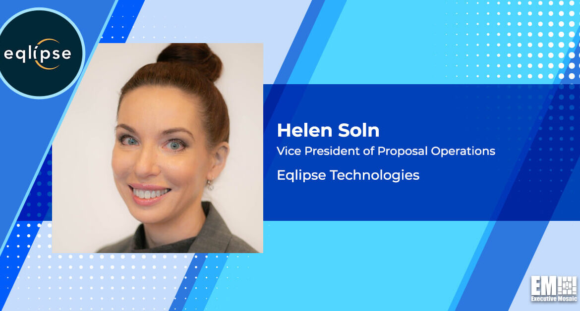 Helen Soln Joins Arlington Capital-Backed Eqlipse Technologies as Proposal Operations VP
