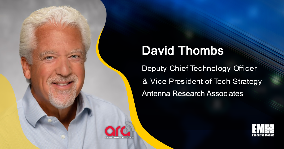 David Thombs Appointed Deputy CTO, Tech Strategy VP at Antenna Research Associates