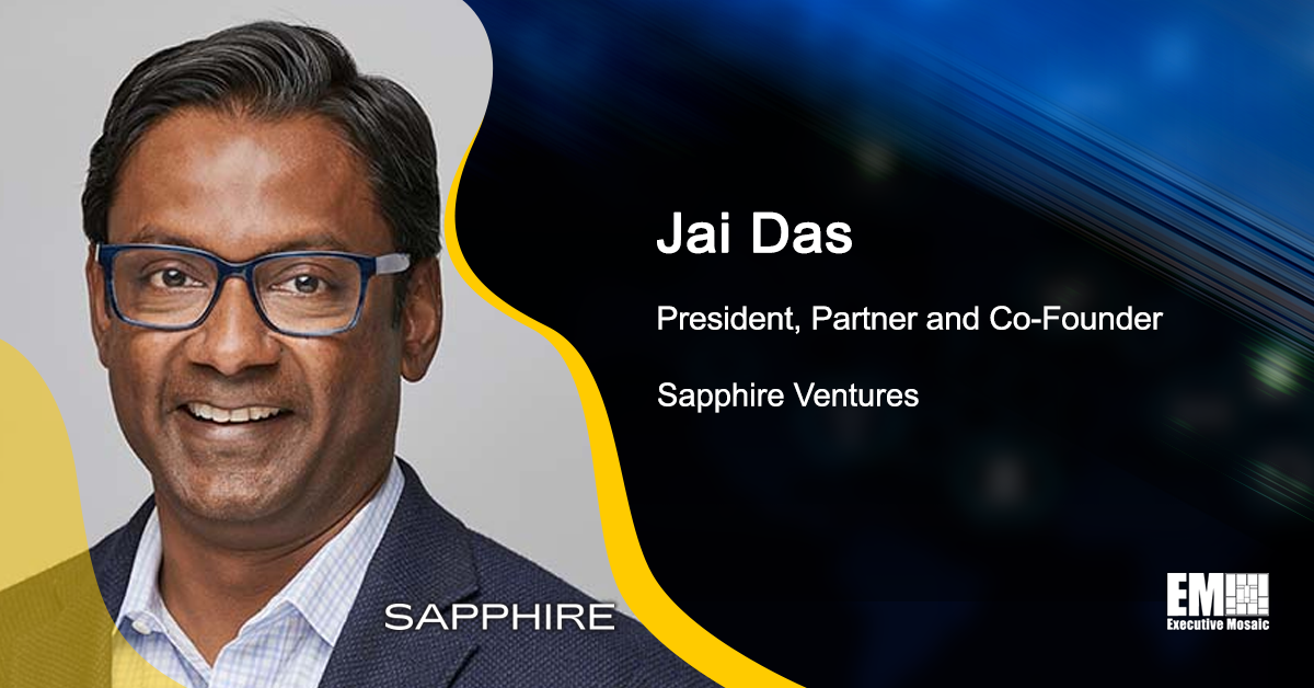 Sapphire Ventures to Invest Over $1B in Enterprise AI Tech Startups; Jai Das Quoted