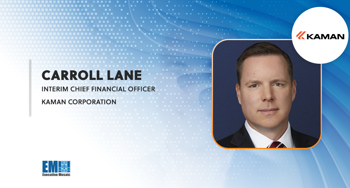 Carroll Lane Named Kaman Interim CFO