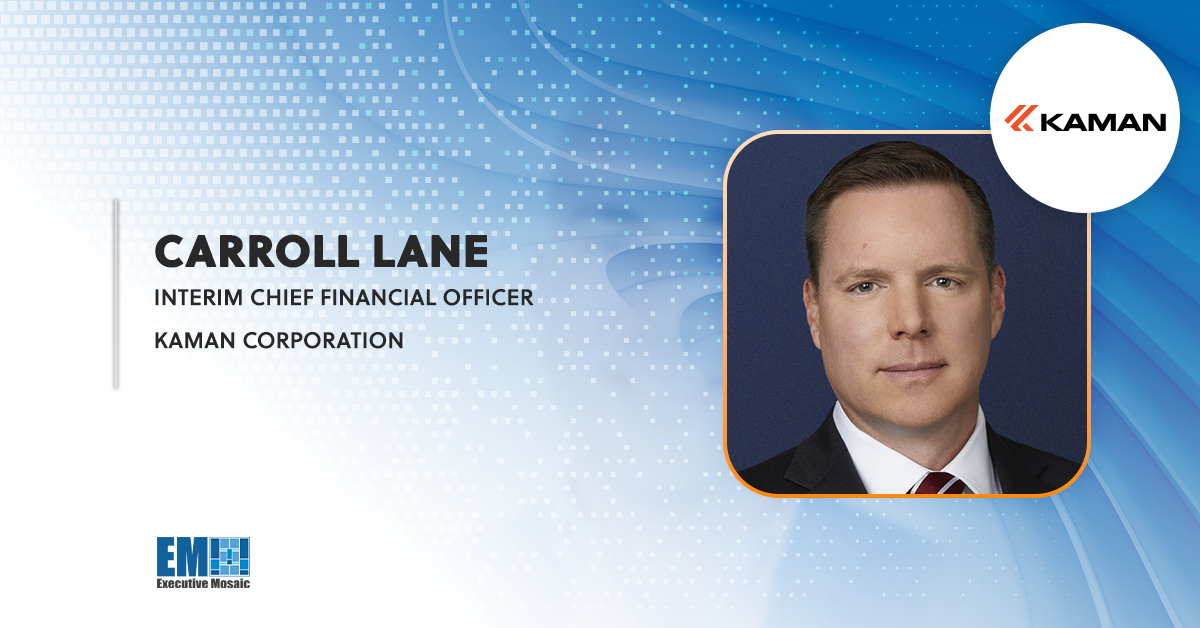 Carroll Lane Named Kaman Interim CFO