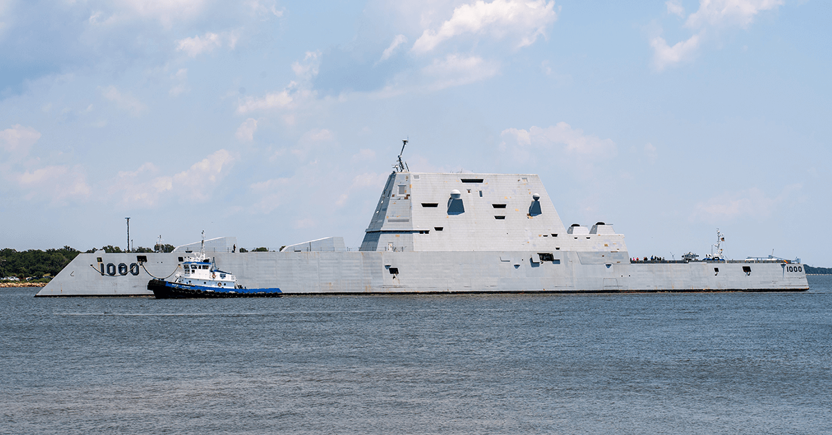 HII Receives $155M Navy Contract Modification for USS Zumwalt Modernization Work