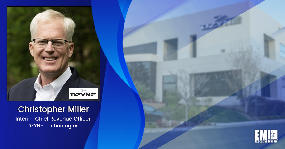 Christopher Miller Named Interim Chief Revenue Officer at DZYNE Technologies