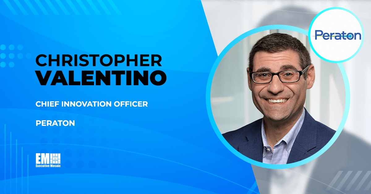 Christopher Valentino Appointed Peraton Chief Innovation Officer