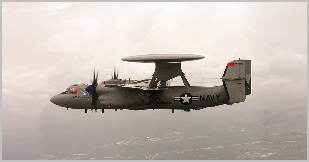 Northrop Receives $458M Navy Order for E-2D Advanced Hawkeye Systems Refresh