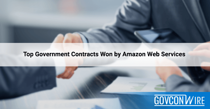 What are the top government contracts won by Amazon Web Services?