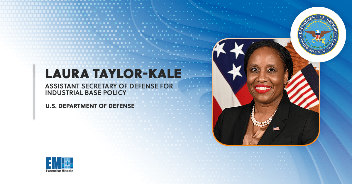 DOD’s Laura Taylor-Kale Outlines Plans for 1st National Defense Industrial Strategy