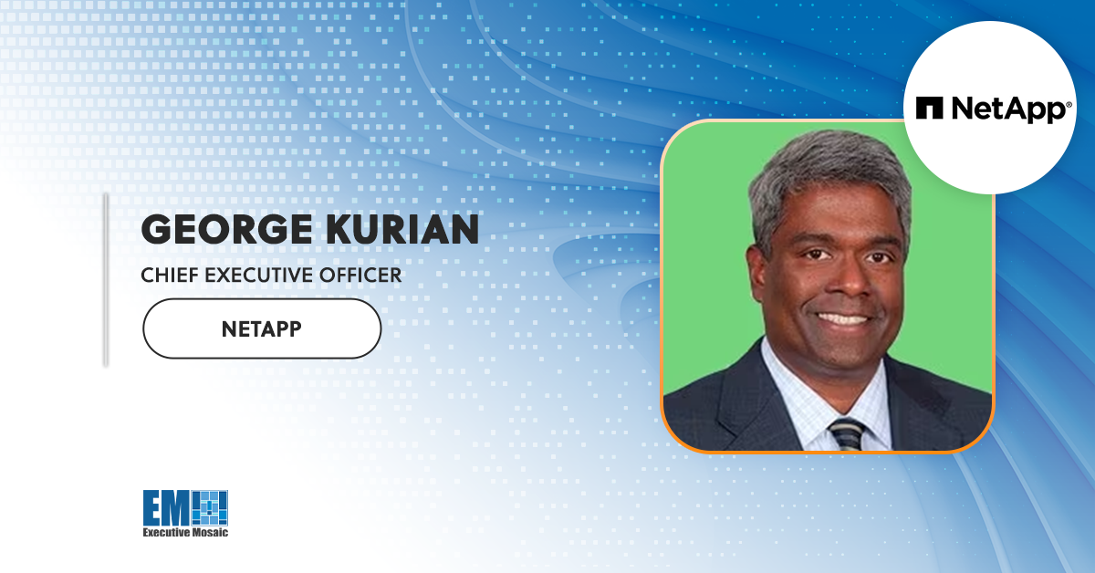 NetApp Unveils New US Public Sector HQ in Tysons; George Kurian Quoted