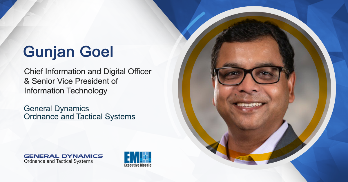 Gunjan Goel Named  Chief Information & Digital Officer, SVP at General Dynamics OTS