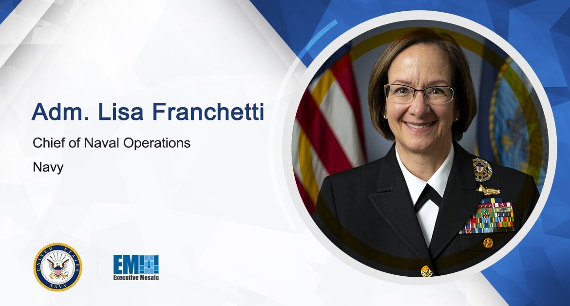 Adm. Lisa Franchetti Sworn in as Navy’s Chief of Naval Operations; Carlos Del Toro Quoted