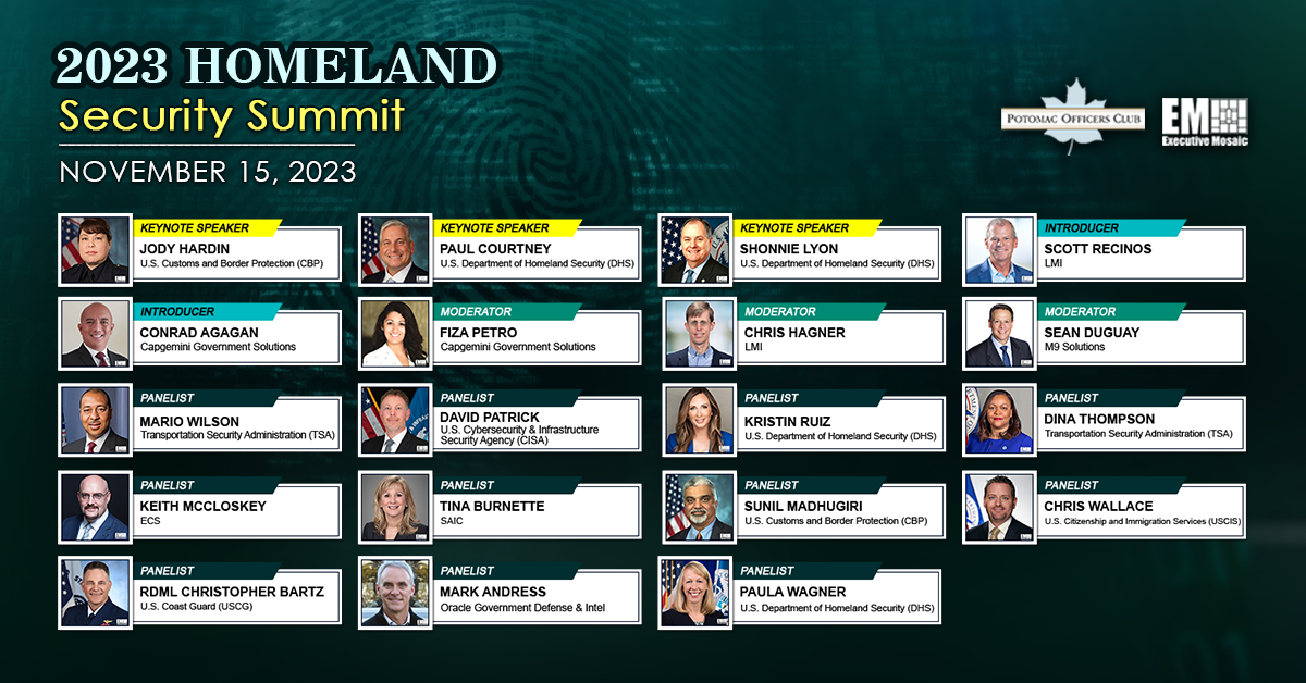 POC’s 2023 Homeland Security Summit to Feature Speakers From DHS, CBP & More