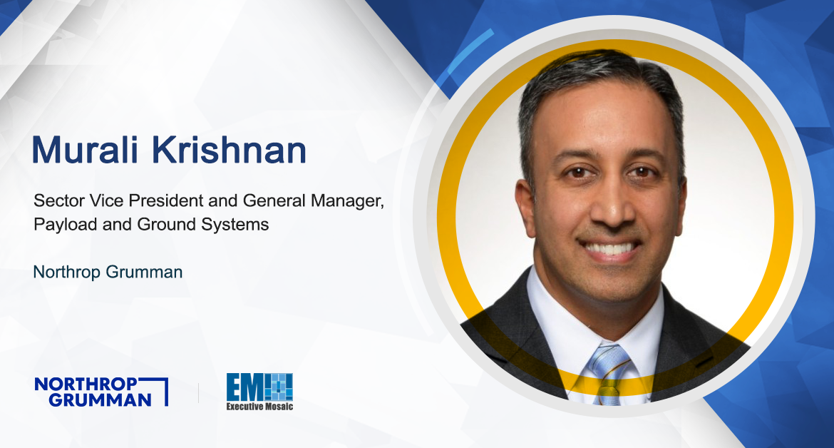 Murali Krishnan Named Payload & Ground Systems Lead at Northrop