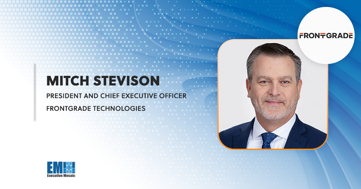 Mitch Stevison Named Frontgrade Technologies President, CEO