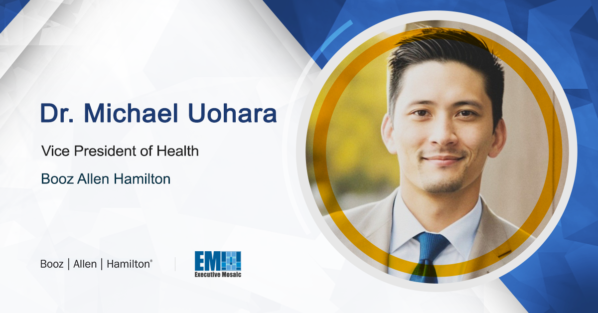 Dr. Michael Uohara Named VP of Health at Booz Allen Hamilton
