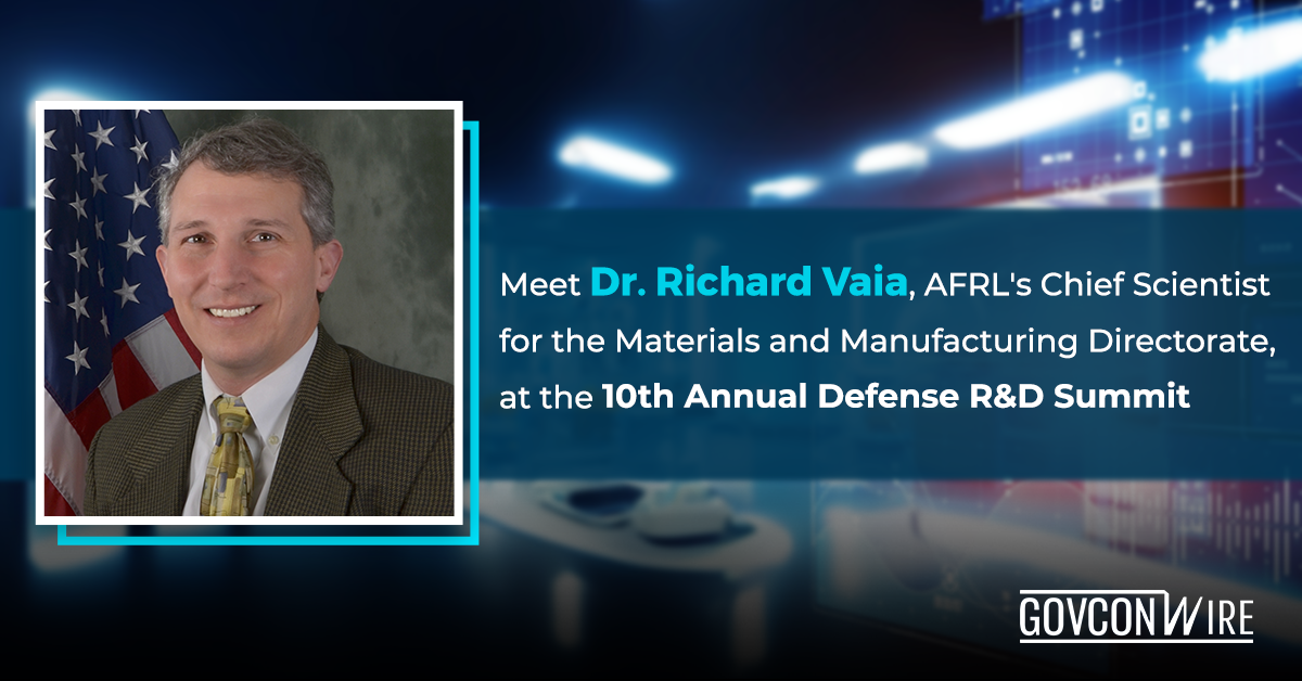 Meet Dr. Richard Vaia, AFRL's Chief Scientist for the Materials and