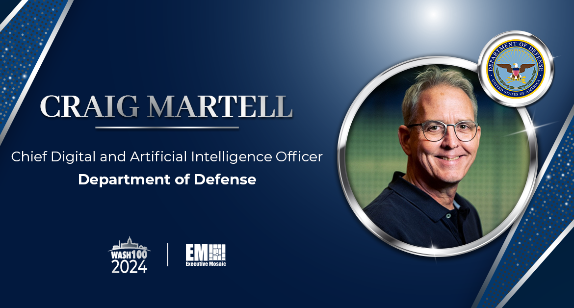 DOD Chief Digital & AI Officer Craig Martell Receives 2024 Wash100 Award for Generative, Responsible AI Activism