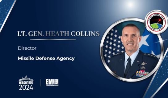 MDA Director Lt. Gen. Heath Collins Bags 1st Wash100 Win for Contributions to Missile Defense