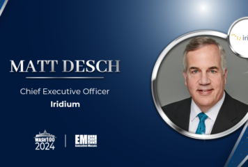 Iridium CEO Matt Desch Secures 10th Wash100 Award for Driving Company Growth Streak, Prioritizing Service Innovation