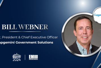 Executive Mosaic Inducts Capgemini Government Solutions CEO Bill Webner Into 2024 Wash100 for Championing Government Mission Support