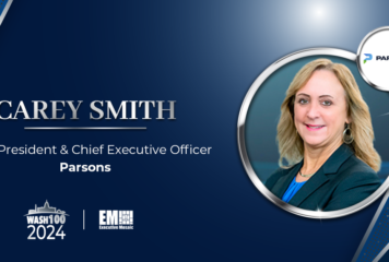 Parsons CEO Carey Smith Recognized With 6th Wash100 Award for Leading Business Integration, M&A Initiatives
