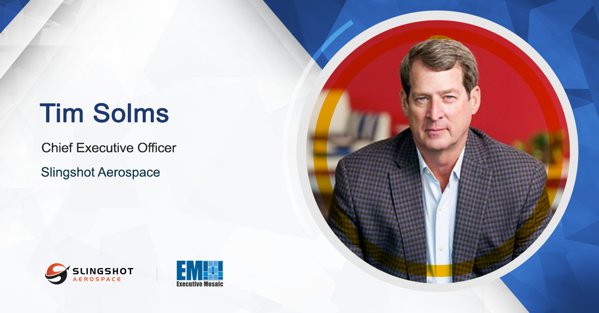 Tim Solms Appointed Slingshot Aerospace CEO - Vimarsana News