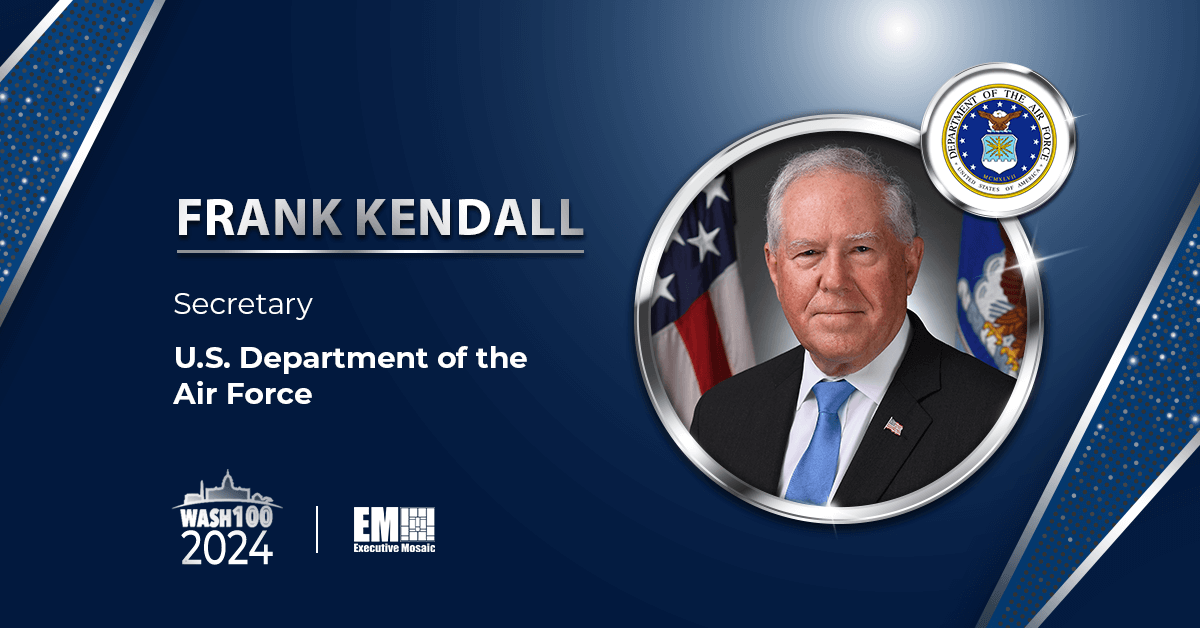 Air Force Secretary Frank Kendall Gets 2024 Wash100 Award for Advancing Rapid Acquisition, Modernization - Vimarsana News