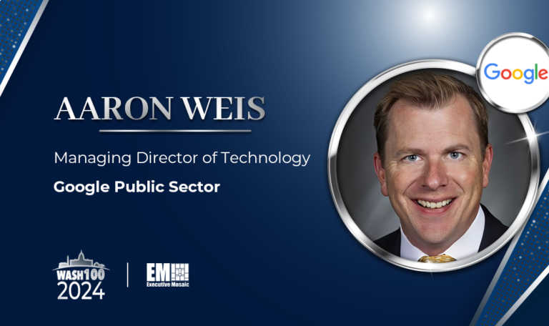 Google Public Sector’s Aaron Weis Secures 5th Consecutive Wash100 Win ...