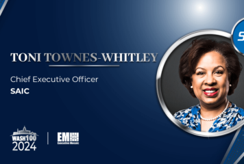 SAIC CEO Toni Townes-Whitley Earns 1st Wash100 Award for Taking Charge of Company Transformation
