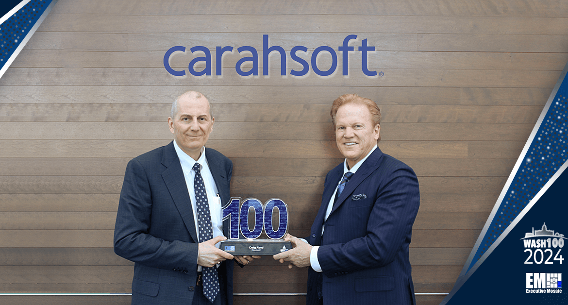 Craig Abod of Carahsoft Accepts 2024 Wash100 Award