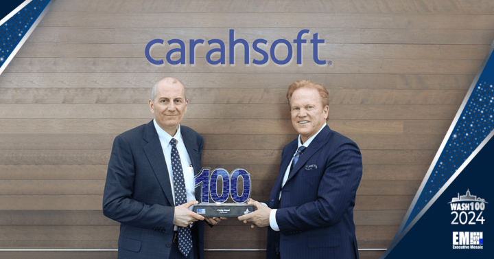 Craig Abod of Carahsoft Accepts 2024 Wash100 Award