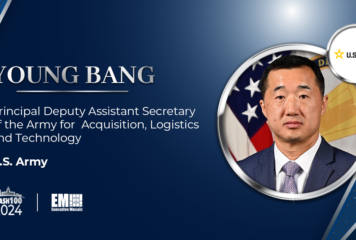 1st Time Wash100 Awardee Young Bang Represents Army’s Excellence in Acquisition, Logistics & Technology