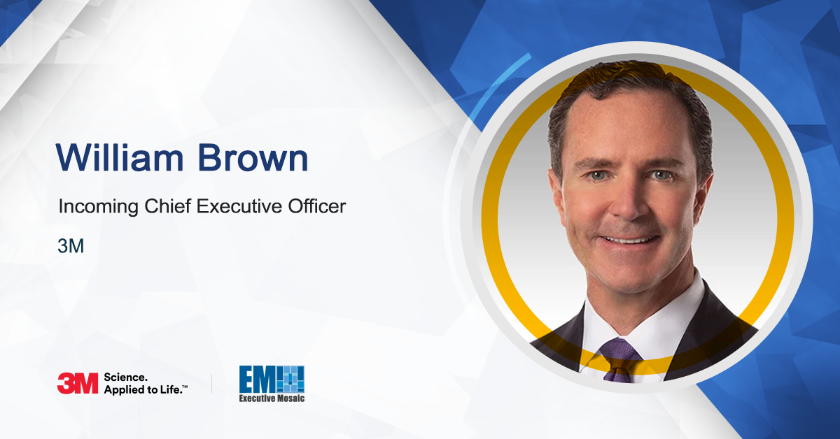 Former L3Harris CEO William Brown to Succeed Michael Roman as 3M Chief Executive in May - GovCon Wire