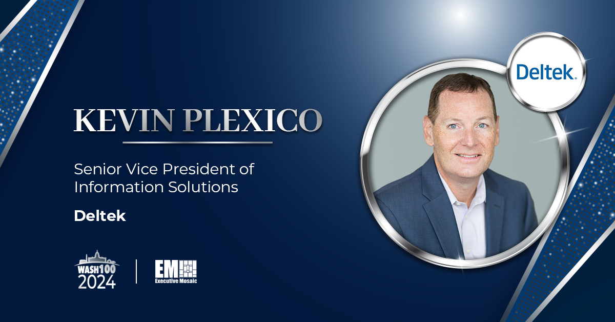 Deltek SVP Kevin Plexico Wins 5th Consecutive Wash100 Award for Spearheading Comprehensive GovCon Market Intelligence Delivery
