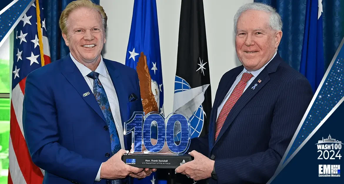 Air Force Secretary Frank Kendall Receives 2024 Wash100 Award
