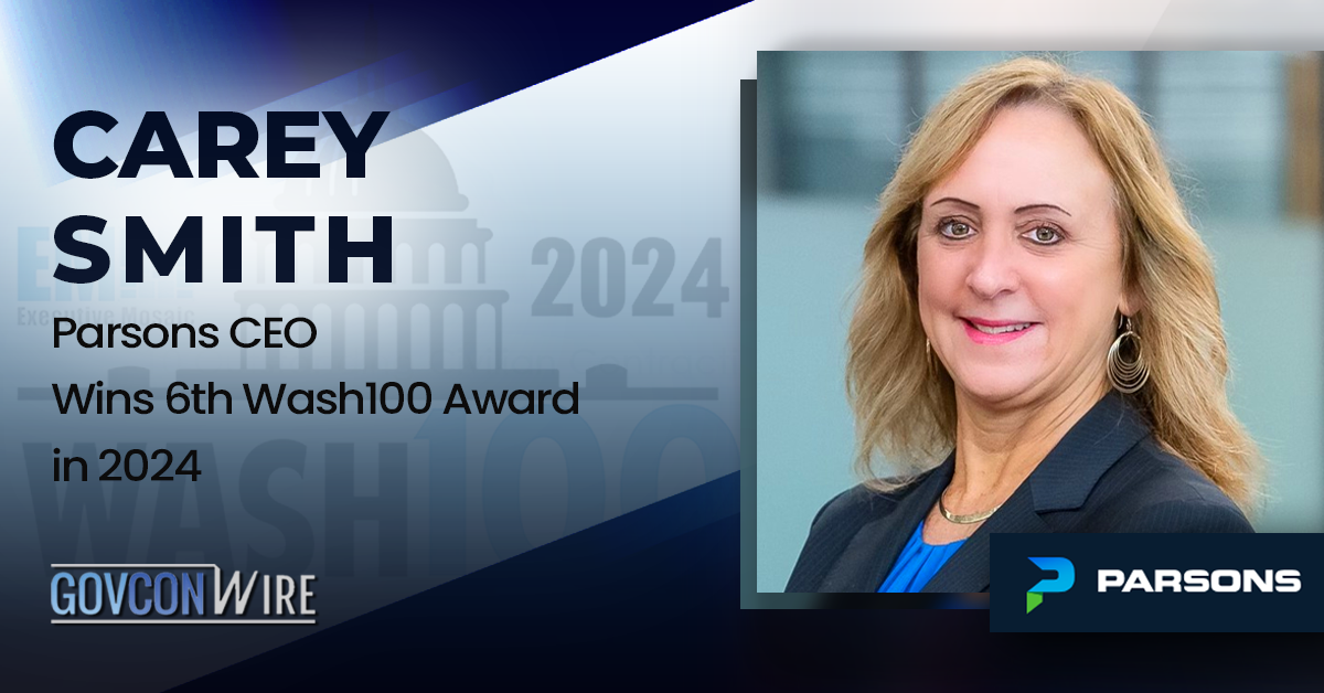 Carey Smith: Parsons CEO Wins 6th Wash100 Award in 2024