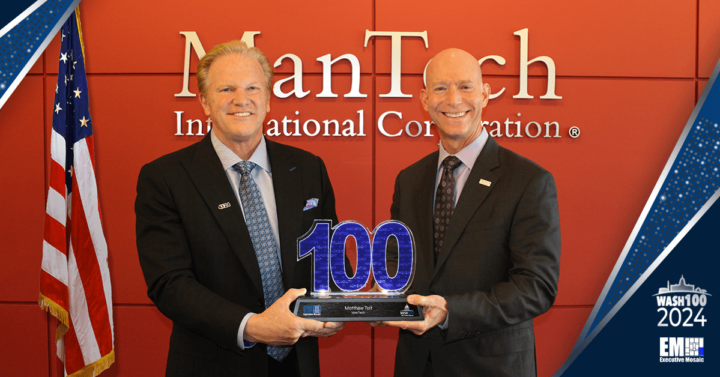 ManTech’s Matt Tait Accepts 2024 Wash100 Award
