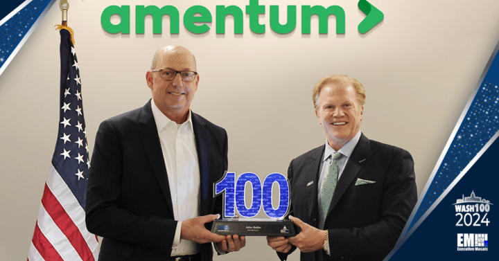 Amentum CEO John Heller Presented With 2024 Wash100 Award