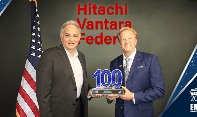 Executive Mosaic Presents 2024 Wash100 Award to Hitachi Vantara Federal ...