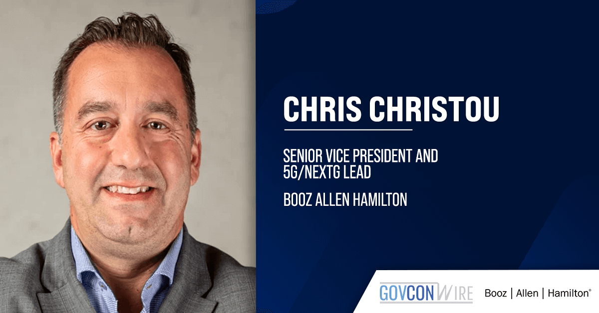 Booz Allen’s Chris Christou Selected to Chair Executive Mosaic’s 4×24 5G Group