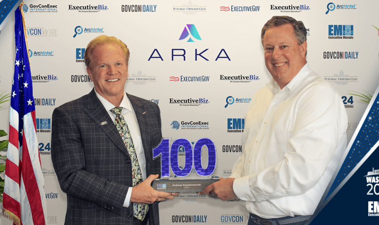 ARKA CEO Andreas Nonnenmacher Accepts 2024 Wash100 Award - GovCon Wire
