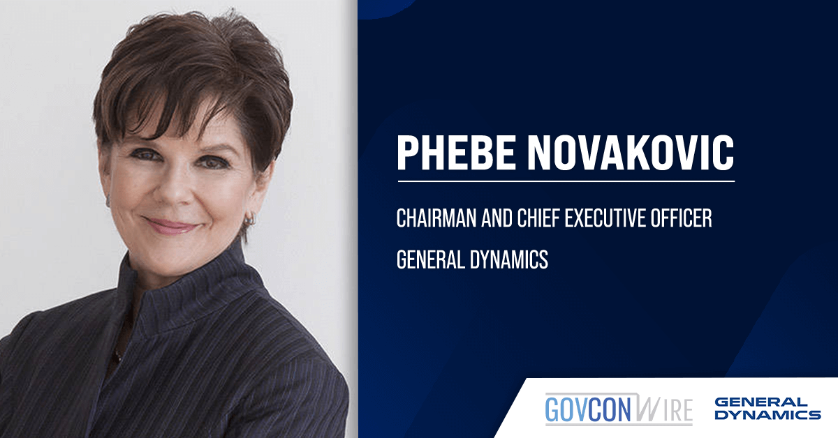 General Dynamics CEO Phebe Novakovic. General Dynamics reported $12.9 billion in fiscal 2025 third quarter revenue.