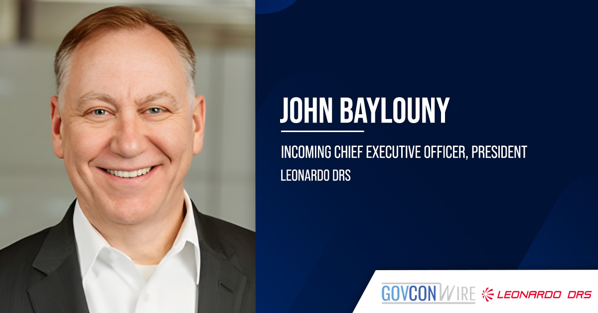 John Baylouny. Leonardo DRS names John Baylouny as CEO and Frances Townsend as board chair, effective January 2026.
