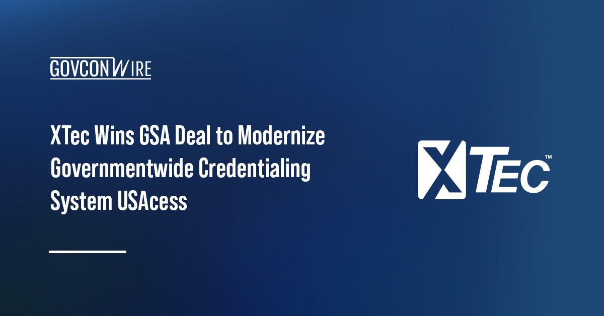 XTec Wins GSA Deal to Modernize Governmentwide Credentialing System USAcess XTec Inc.'s logo. XTec won a task order from GSA