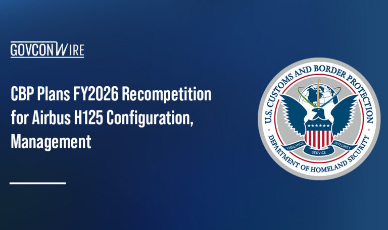 CBP logo. CBP will recompete a $100 million contract for Airbus H125 configuration and management.
