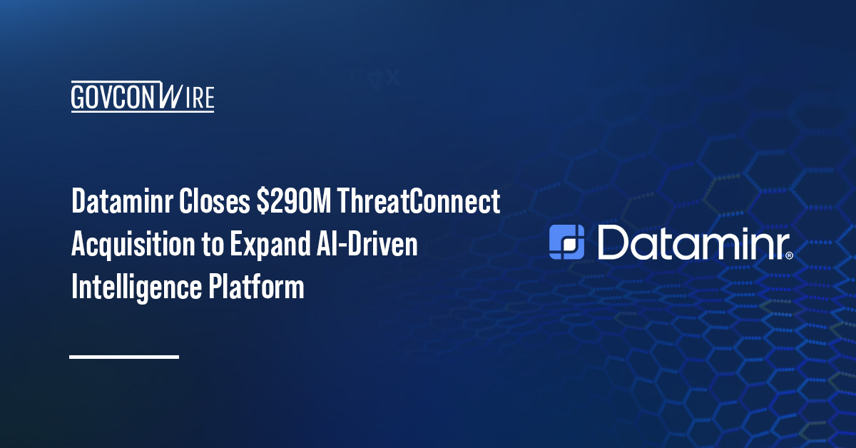 Dataminr logo. Dataminr acquires ThreatConnect.