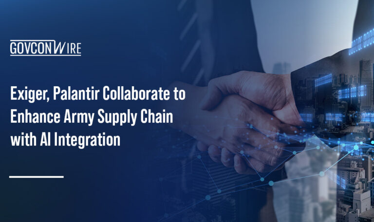Partnership. Exiger and Palantir partnered to deliver an AI capability designed to help the Army strengthen supply chains.