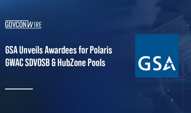 GSA logo. The General Services Administration has unveiled the awardees for the Polaris GWAC SDVOSB and HubZone pools.