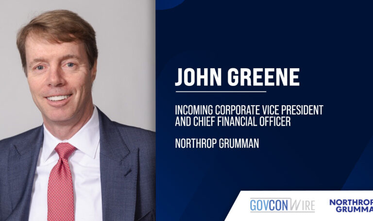John Greene. The executive has been elected as Northrop's corporate vice president and chief financial officer.