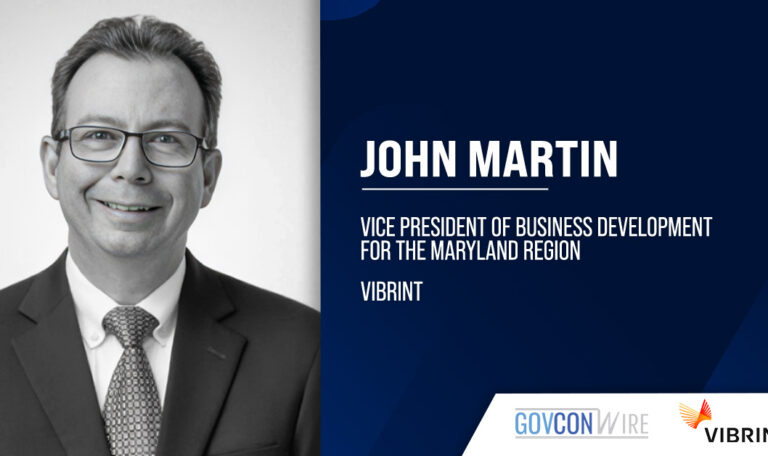 John Martin. The former Dynamic Technologies CEO joins Vibrint as business development VP for the Maryland region.